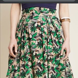 Emily & Fin midi skirt- toucans